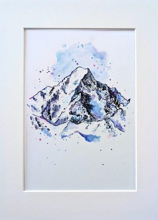 Le Mont-Blanc - im Passepartout - Cyrielle Recoura Art