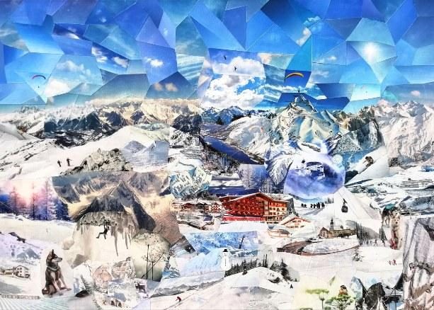 Meine geliebten Alpen - Bergkunst - Cyrielle Recoura Art